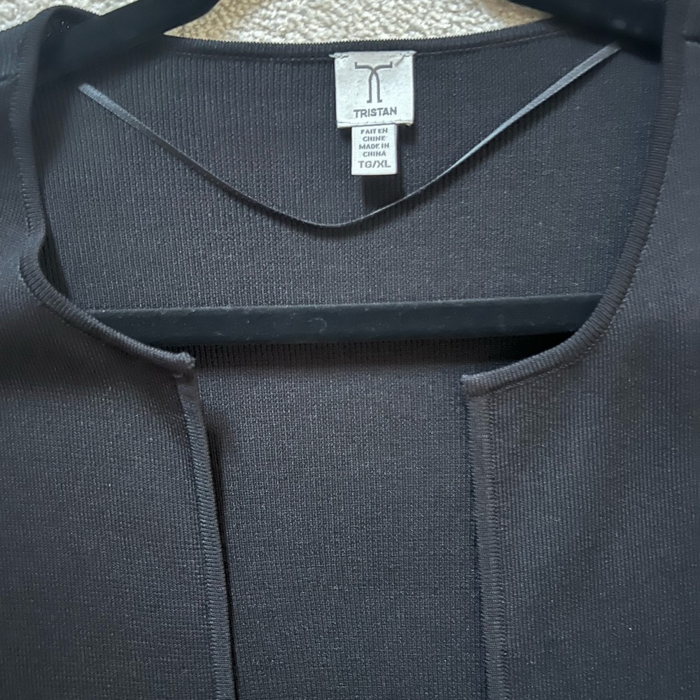Tristan Gorgeous Black Open Front Cardigan - Picture 2 of 9